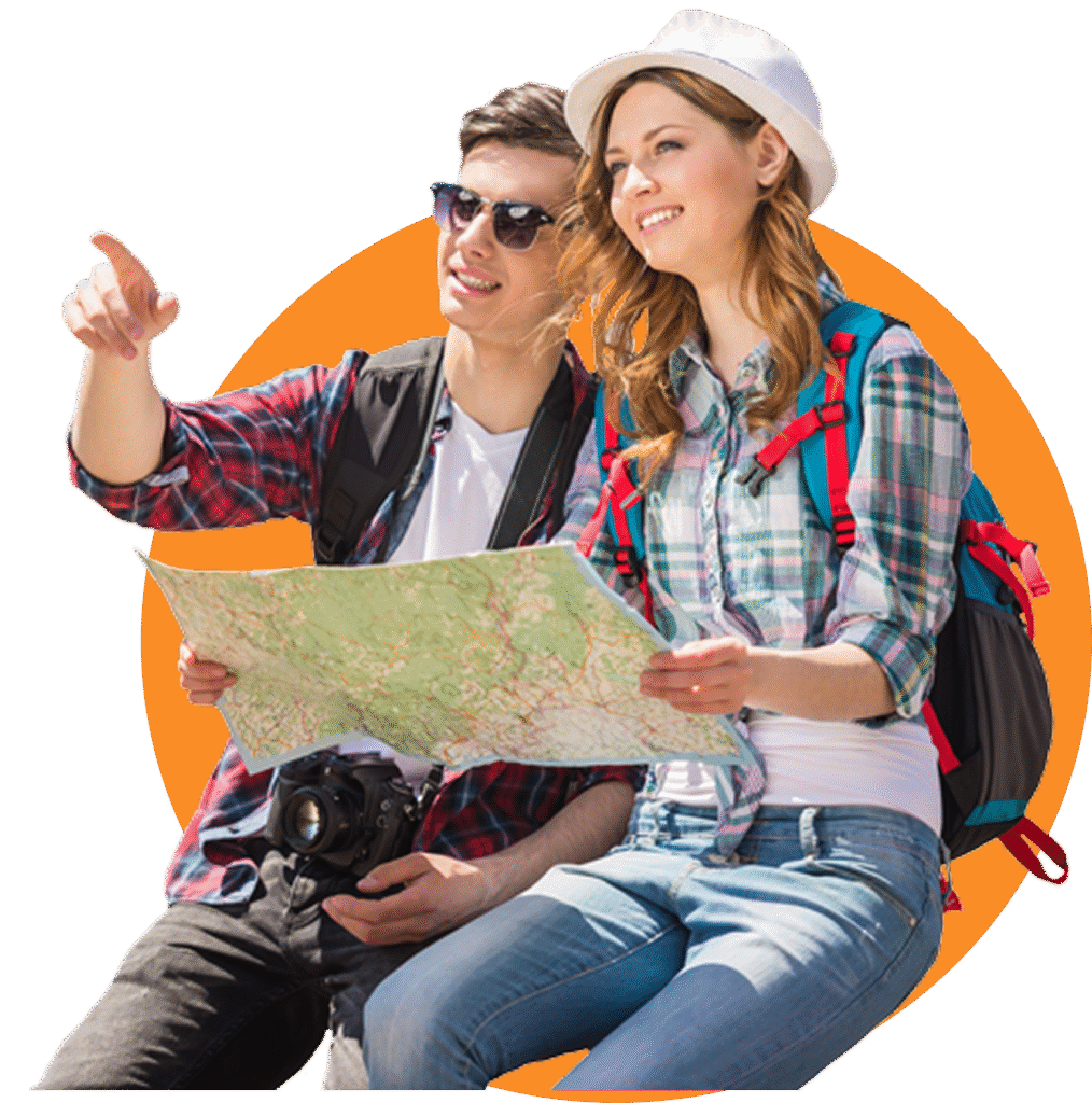 A family going on vacation with Guru Maharaj Tours and Travels